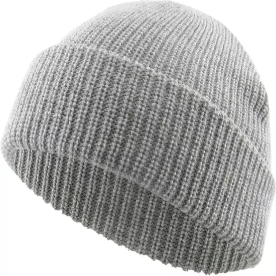 Warm Winter Knit Cuff Beanie Cap Fisherman Watch Cap Daily Ski Hat Skully