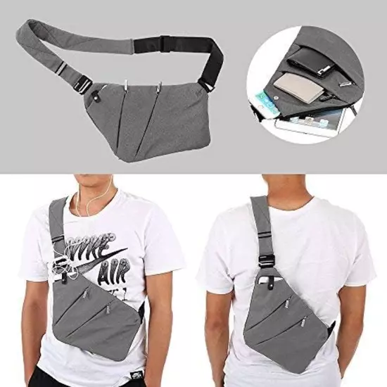 Sling Backpack Chest Bag Lightweight Outdoor Sport Travel Hiking anti Theft Cros