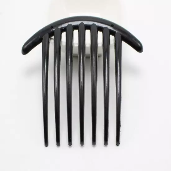 6 Pcs Black 7 Tooth French Twist Comb Plastic Hair Clip Hair Side Combs Women