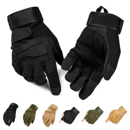 Men's Tactical Gloves Shooting Hunting Hiking Airsoft Cycling Motorcycle Gloves