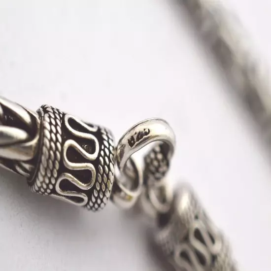 Sale!! Sterling Silver 5 mm Bali Chain/Byzantine Necklaces 18"(46 cm)