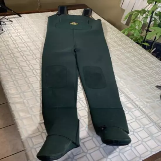 Caddis Wading Systems Green Boot Foot Waders Neoprene Nylon Men's Size US Large