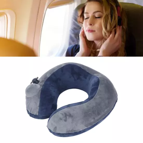 Self Inflatable Travel Pillow U Shaped Portable Neck Chain Support for Sleeping