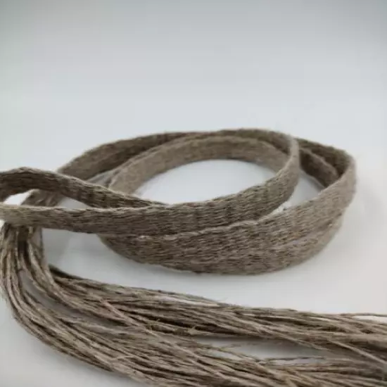 Item3161: Powder Horn inkle strap Natural hemp 5/8" x 49.5" 