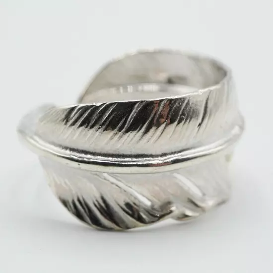 goro's Silver Feather Ring With Gold Metal No. 23 Harajuku Japan Original Limite