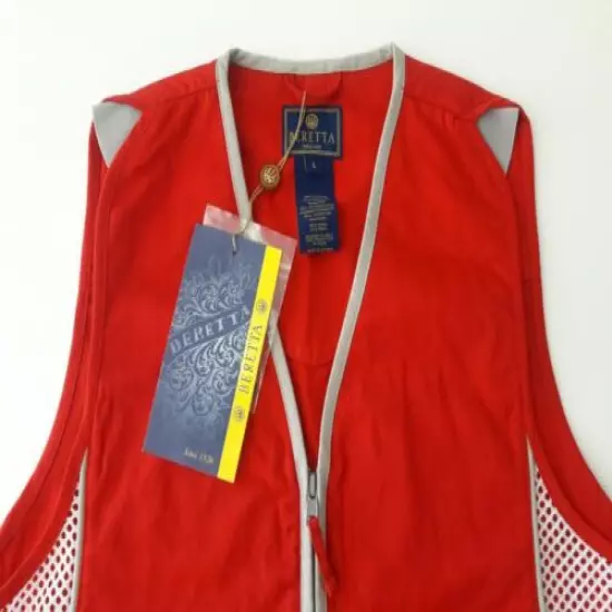 NWT ! Beretta Women's Vest Silver Pigeon Vest Red GT111-0335 ( Pick Size ) - FS