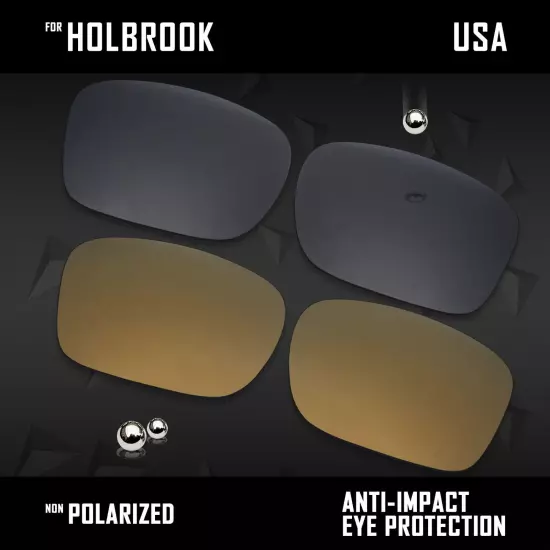 Anti Scratch Polarized Replacement Lenses for-Oakley Holbrook OO9102 Options