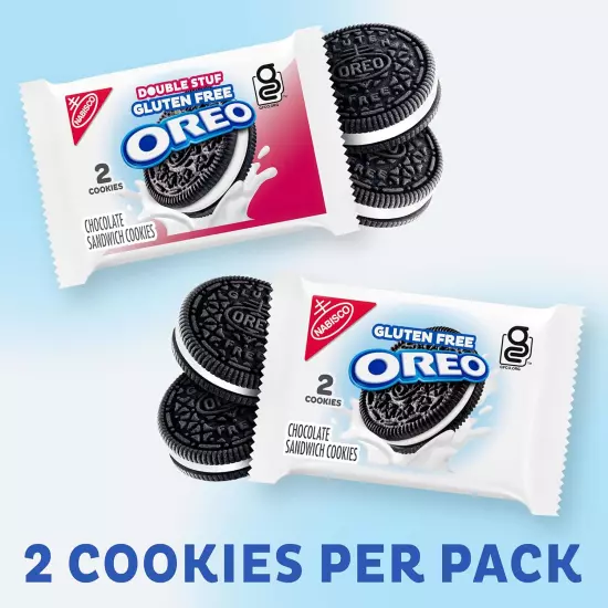 20 Pack OREO Gluten Free Original & Double Stuff Chocolate Sandwich Cookies Vari