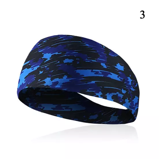 Sports Headband for Men Women Moisture Wicking Sweat Band Elastic Wide Hair Band