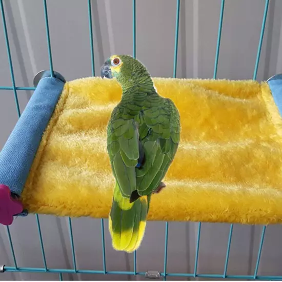 Winter Warm Bird Nest House Hut Bed Hammock Toy for Pet Parrot Parakeet Cocka...