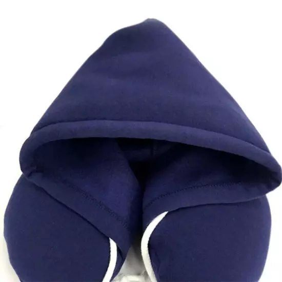 U-Shaped Hooded Neck Pillow w/ Hoodie Cover