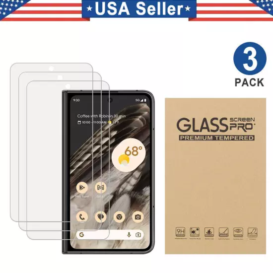 3PK Tempered Glass Screen Protector Google Pixel XL 3 4 5 6 7 7a 8a 8 9 Pro Fold