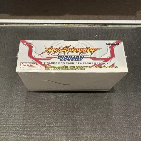 DIGIMON XROS ENCOUNTER TCG FACTORY SEALED BOOSTER BOX 24 PACKS PER BOX QTY