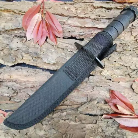 Outdoor Tactical Camping Hunting Survival Pocket Fixed Blade Knife Fishing Tool