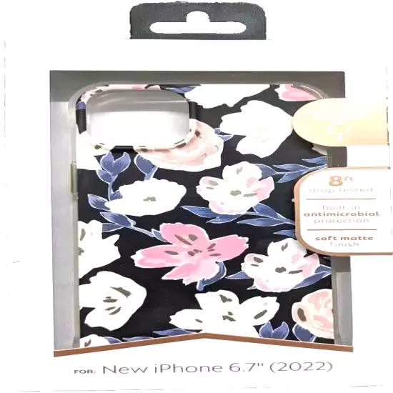 NEW - Karma by Body Guard Case for iPhone 14 Plus (iPhone 6.7" 2022)- Flowers