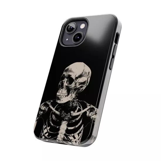 Dark Skeleton Skull Tough iPhone & Samsung Galaxy Cases Cover, Gift For Men