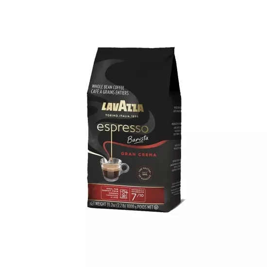 Espresso Barista Gran Crema Whole Bean Coffee Blend, Medium Espresso Roast, Oz B