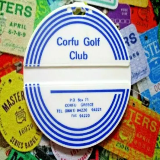 vtg - PGA Golf Bag Tag - CORFU GOLF CLUB gc - Corfu France