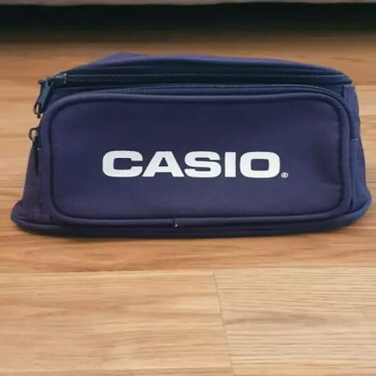 CASIO Black Fanny Pack with 3 Zippered Pockets Travel Waist Bag Pouch