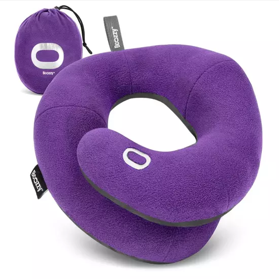 BCOZZY Neck Pillow for Travel Provides 2X Support to the Head, Neck & Chin NWOT