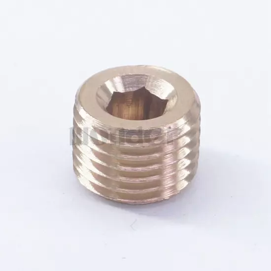 5pcs M14x1.5mm male Brass Countersunk Plug Socket Hex Head Pipe Fitting