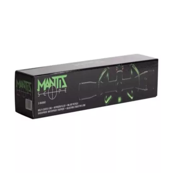 Mantis 3-9x40 AO Rifle Scope Mil-Dot Reticle 1/4 MOA 1" Tube Fogproof Waterproof