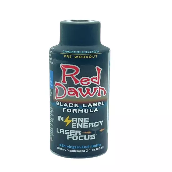 Reddawn Energy Limited Edition BLACK label Liquid Shots 2oz 3pk