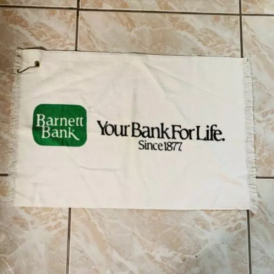 Barnett Bank Logo Golf Towel Your Bank For Life Since 1877