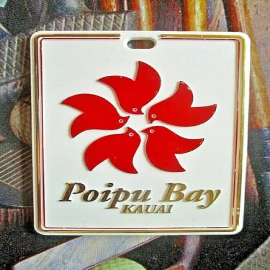 vtg - PGA Golf Bag Tag - POIPU BAY GOLF COURSE gc - Kauai HI - Tag 1