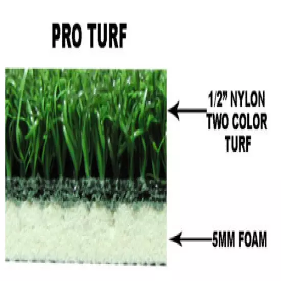 4 x 5 Golf Mat For Optishot Simulator Practice Golf Grass Turf Mat With Foam Pad