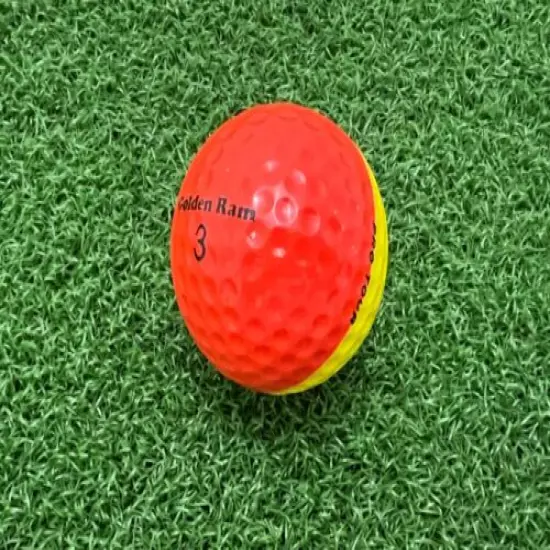 RARE Orange & Yellow 2-Tone GOLDEN RAM PRO TOUR GOLF BALL Ping Eye Similar