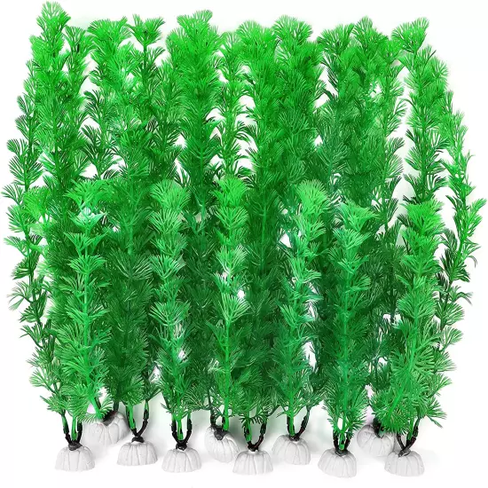 Fish Tank Artificial Plants, Aquarium Plants Plastic, 10Inch Tall Aquarium Plant