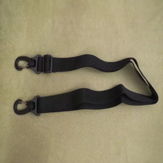 1 inch Black Nylon Bag Strap Adjustable: 23.5" Minimum to 45" Maximum Length