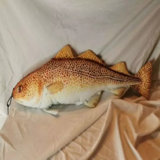 Fladen Fish Toy Pillow Cushion Torsk Cod Gadus Morhua 65cm long Novelty Gift S1