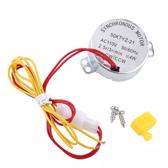 1PC CW/CCW Egg Turner Rotator Incubator Motor With Connector(110V)