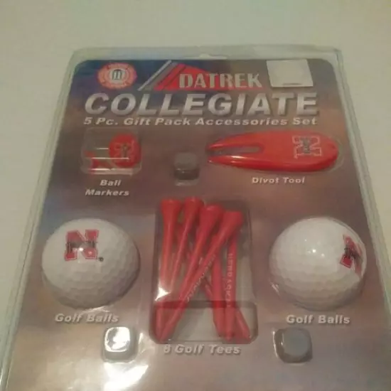 NEW Datrek Collegiate University of Nebraska Huskers 5 pc. Golf Gift Pack Set