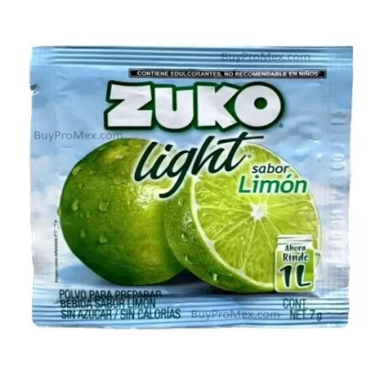 12-Pk Zuko Light Limon/ Zuko Light Lemon 7g/.24oz