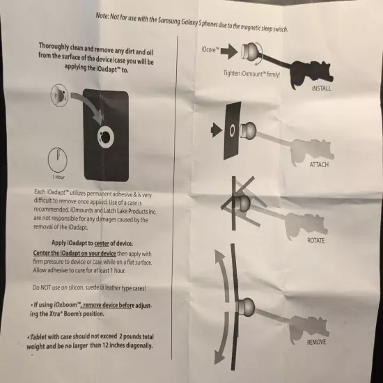 Latch Lake iOxmount Magnetic Tablet/Device Mount (used)