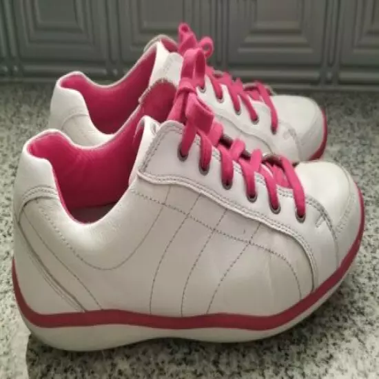 Footjoy LoPro 97246 Womens Size 9M White Pink Spikeless Golf Shoes S52*