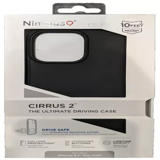 Nimbus9 Cirrus 2 Series Case for iPhone 13 Pro - Black