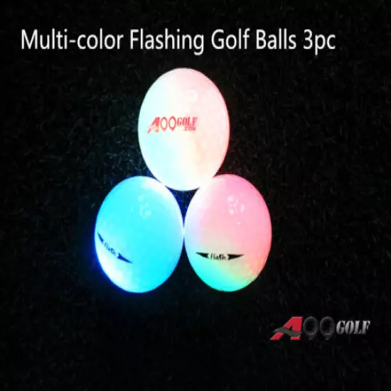 A99 Golf Multi-color Twilight Light-up Flashing Golf Ball 3Balls or 6Balls