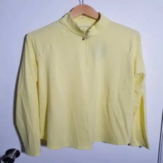 1 NWT WOMEN'S SAN SOLEIL PULLOVER, SIZE: X-LARGE, COLOR: LEMON (J354)