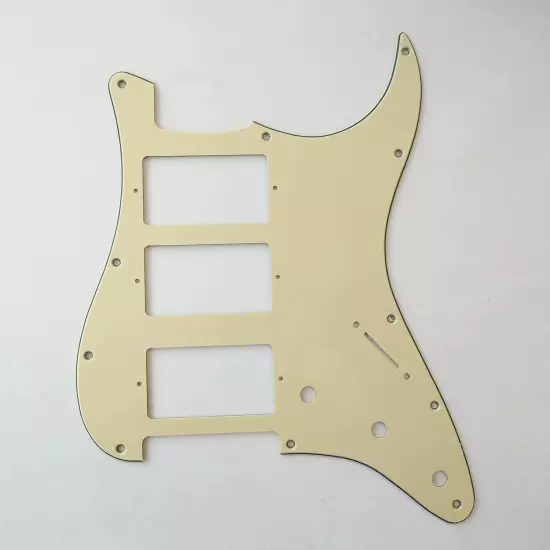 HHH Prewired Loaded Strat Pickguard Set Ainico 5 Humbucker Pickups for Fender ST