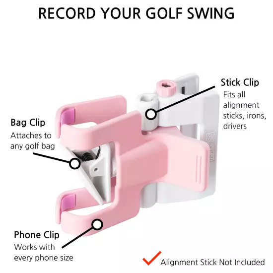 SelfieGolf - The Ultimate Cell Phone Clip System