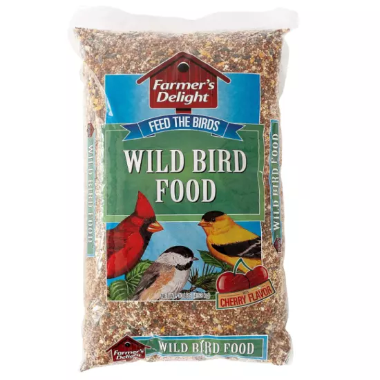 Wagner's 53002 Farmer's Delight Wild Bird Food with Cherry Flavor, 10-Pound Bag