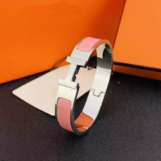 High Quality Womens Classic Stainless Steel H-buckle Bracelet Size 17cm