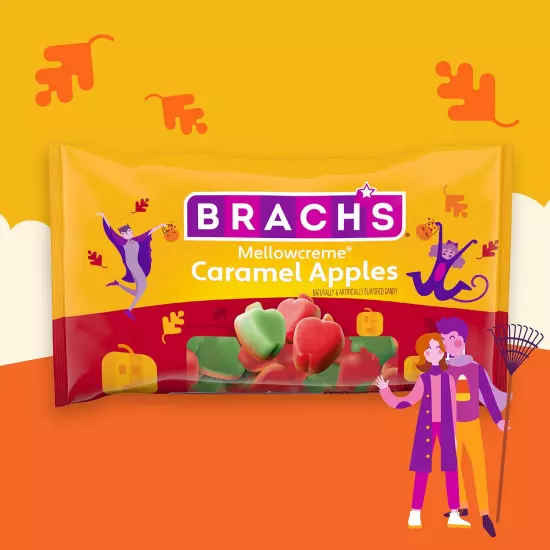 Brachs Mellowcreme Caramel Apples Halloween Candy 9 oz Bag