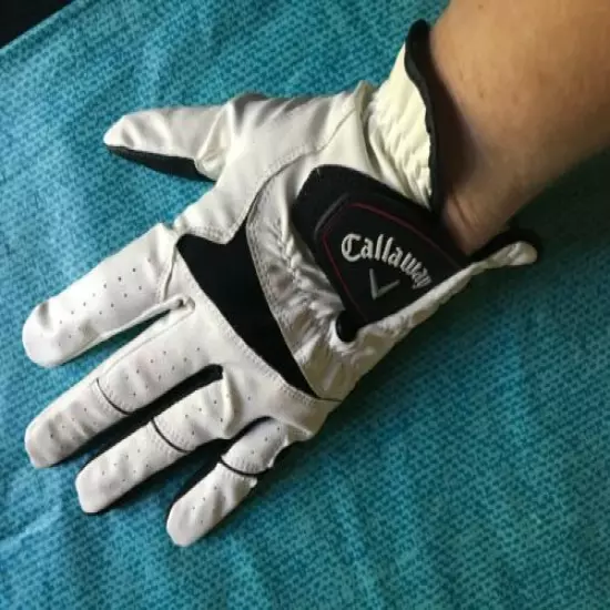 Callaway Husll Golf Gloves - 2 Pcs Both Left Hand Size M White 