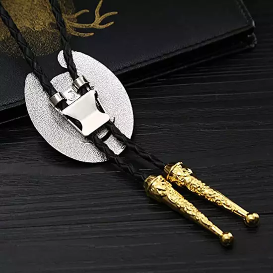 Bolo Tie for Men- Golden Initial Letter A to Z Western Cowboy Bolo Tie for Women