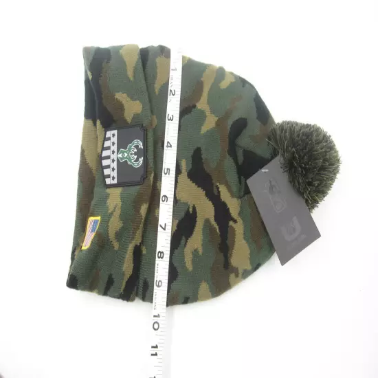 New Ultra Game Milwaukee Basketball US Flag Camo Cuff Beanie 